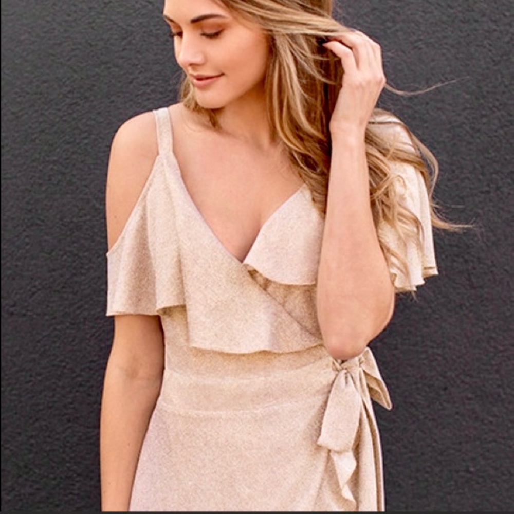 Gold Joyfolie dress never worn